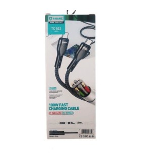 کابل شارژ 2 سر تایپ سی X-HANZ مدلTC10