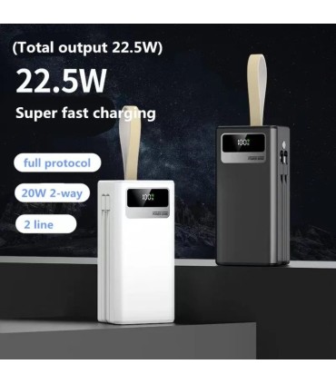 پاوربانک WICCOO ORIGINAL مدل WP‑40 ظرفیت 40000 میلی‌آمپرساعت (22.5W)
