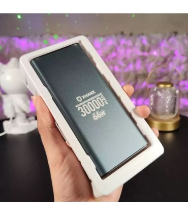 پاوربانک 30000 میلی آمپر x-hanz مدل PB-302 خروجی 66وات( ارسال رایگان)