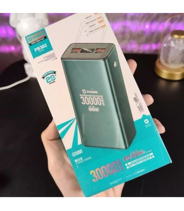 پاوربانک 30000 میلی آمپر x-hanz مدل PB-302  به همراه بخاری جیبی سفری ( ارسال رایگان)