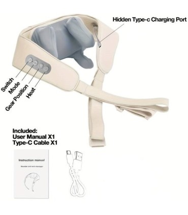 ماساژور گردن و شانه حرارتی مدل HJ-188( ارسال رایگان)